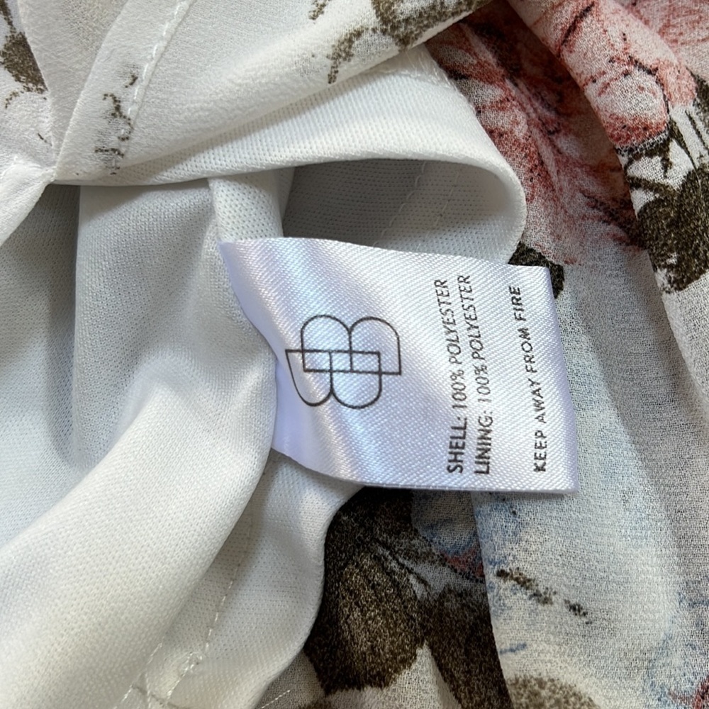 BALTIC BORN Size L white multi Kia kimono maxi dress - Picture 12 of 14